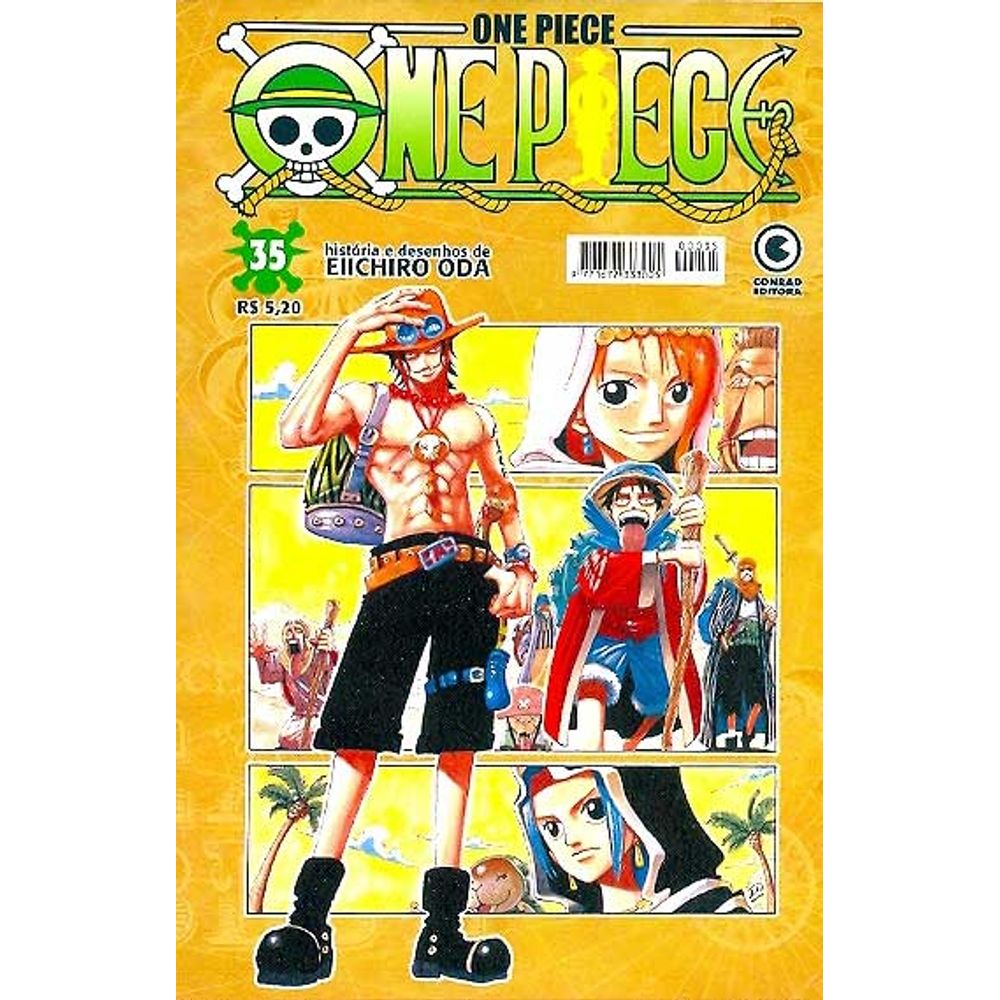 One Piece 35 Editora Conrad Gibis Quadrinhos Hqs Mangás - Rika