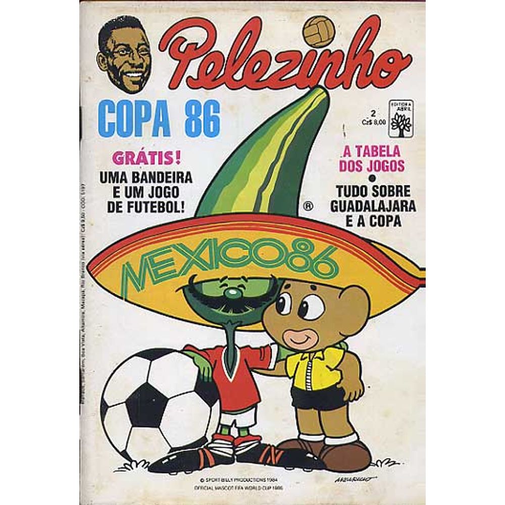 Gibi Usado Pelezinho Copa 86 2 Abril Compra e Venda - Rika