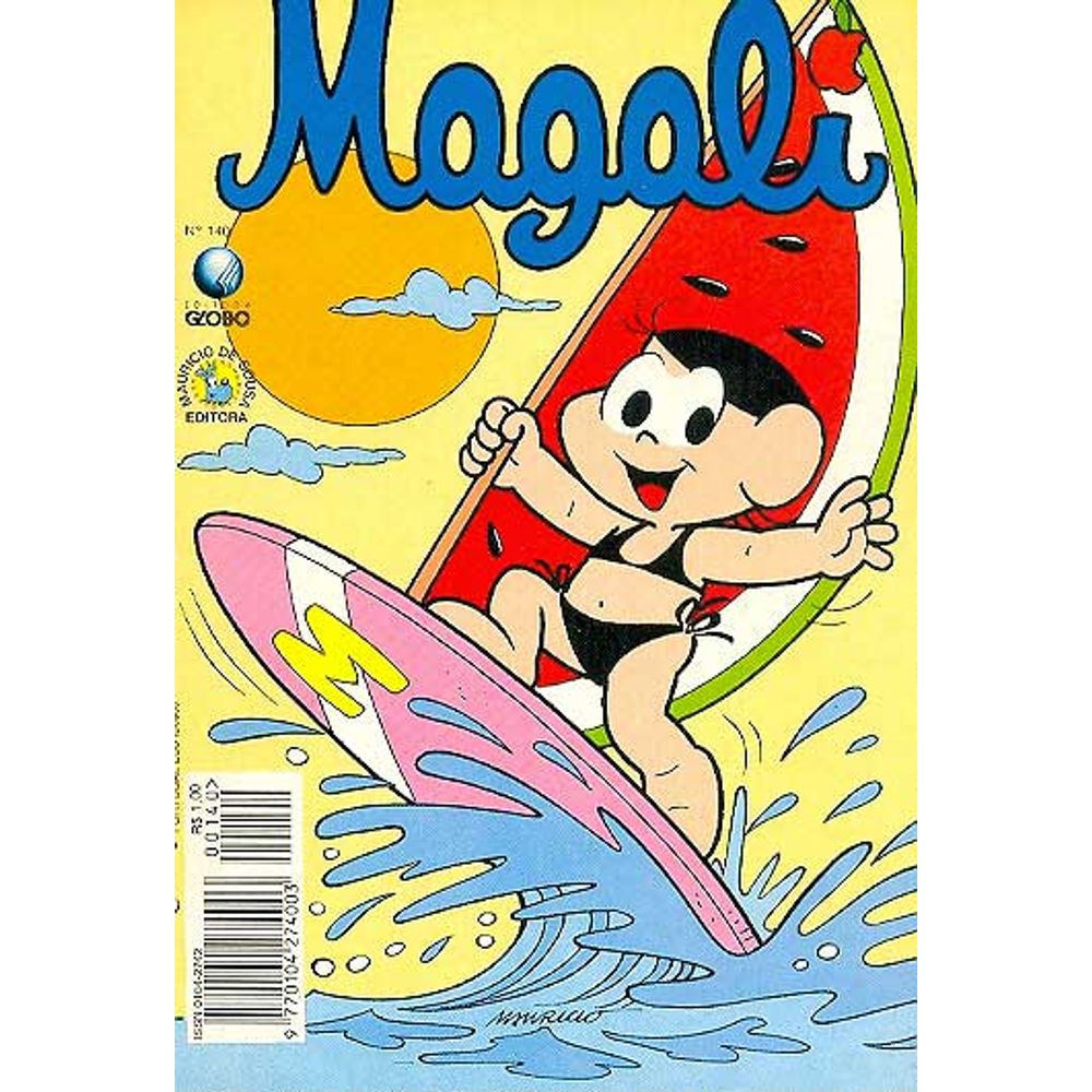 Magali 140 Editora Globo Rika Comic Shop Gibis Quadrinhos Revistas Mangás Rika 9400