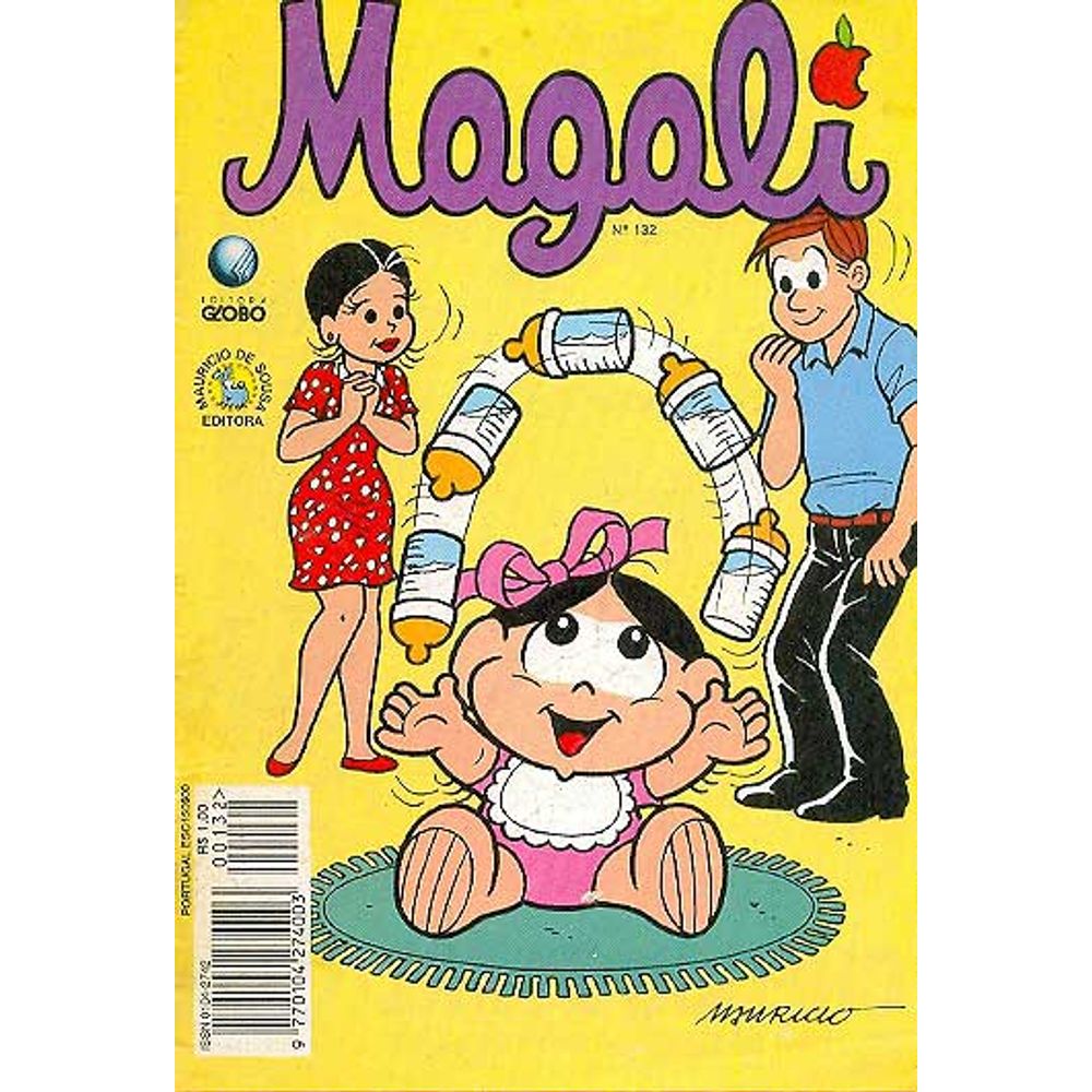 Magali 132 Editora Globo Rika Comic Shop Gibis Quadrinhos Revistas Mangás Rika 6989