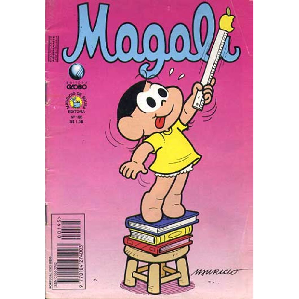 Magali 195 Editora Globo Rika Comic Shop Gibis Quadrinhos Revistas Mangás Rika 0002