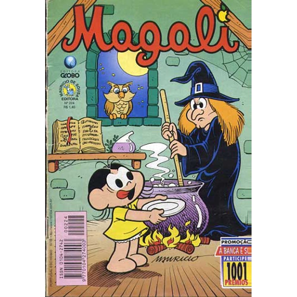 Magali 224 Editora Globo Rika Comic Shop Gibis Quadrinhos Revistas Mangás Rika 9978