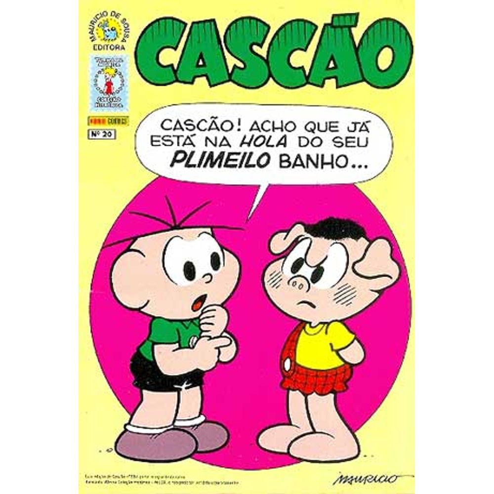 Coleção Histórica Turma Da Mônica Cascão 20 Editora Panini Rika Comic Shop Gibis 8031