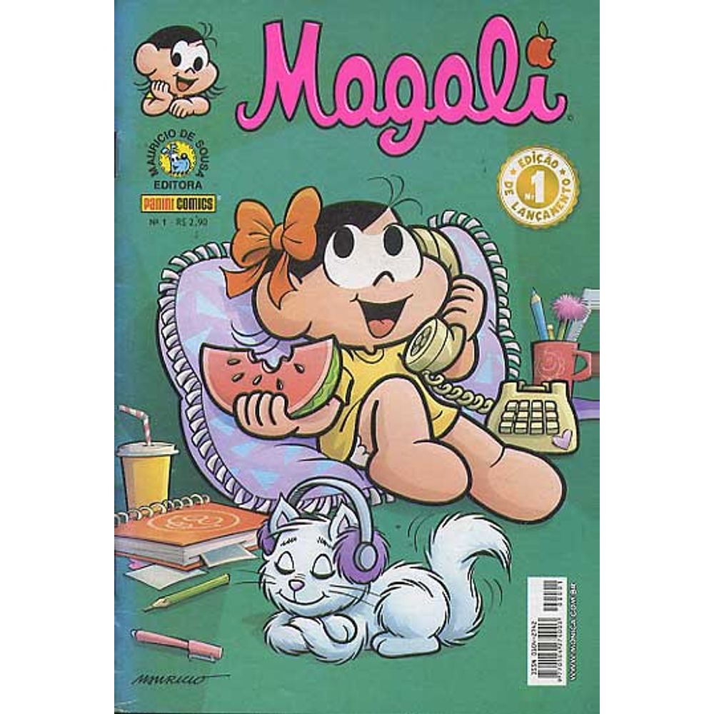 Magali 1ª Série 001 Editora Panini Rika Comic Shop Gibis Quadrinhos Revistas Mangás Rika 6339