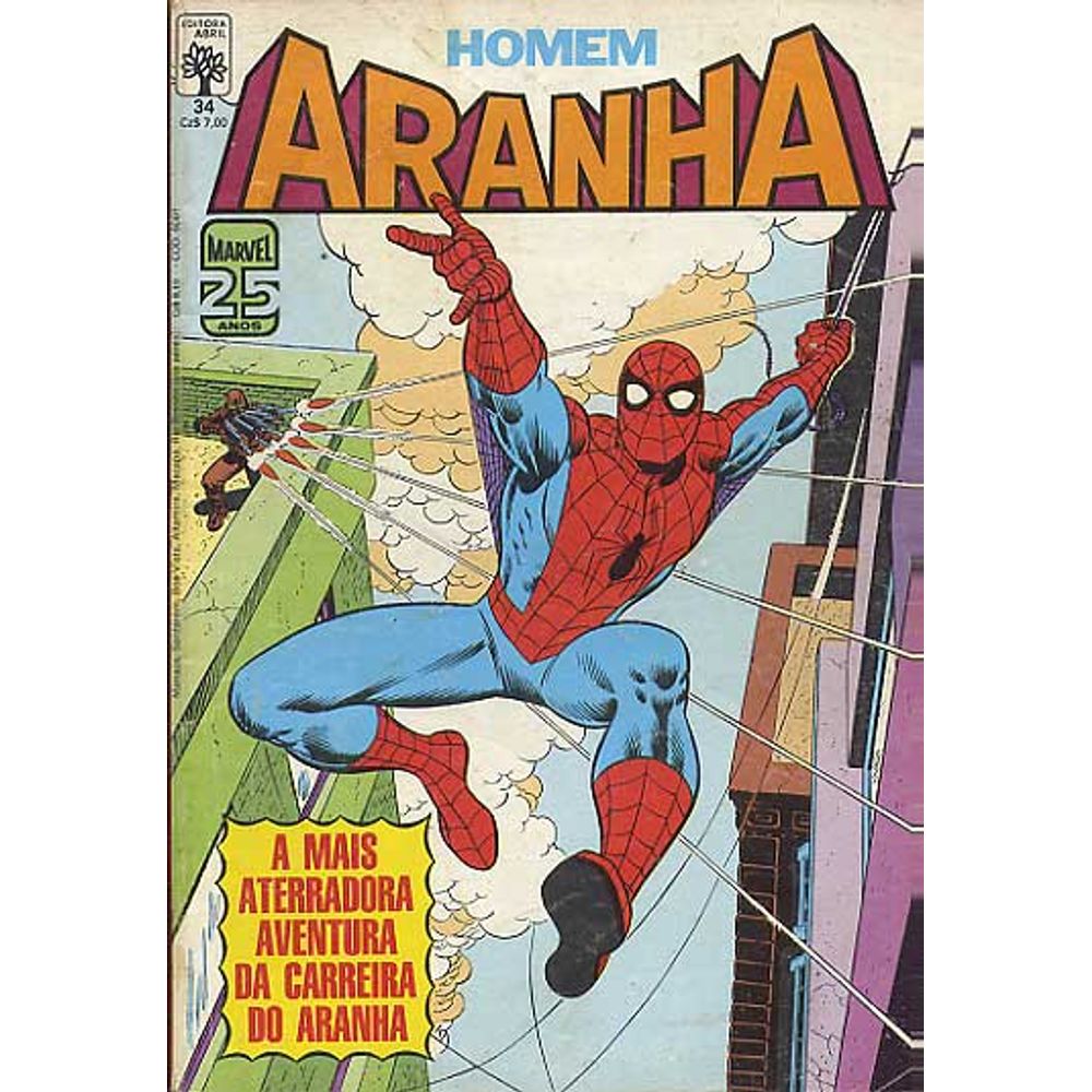 Homem Aranha 034 Editora Abril Gibis Quadrinhos HQs Mangás Rika Comic Shop Rika Homem Aranha 034 Editora Abril Gibis Quadrinhos HQs Mangás Rika Comic Shop Rika