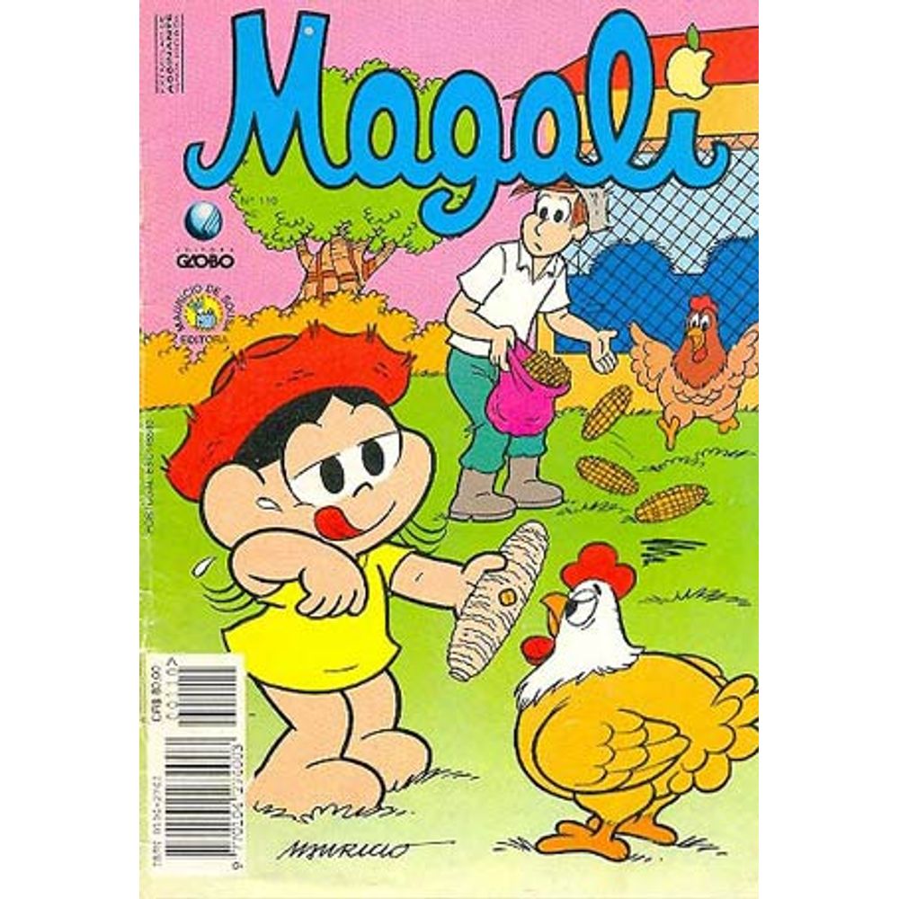 Magali 110 Editora Globo Rika Comic Shop Gibis Quadrinhos Revistas Mangás Rika 0708