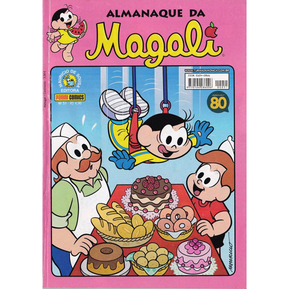 Almanaque Da Magali 51 Editora Panini Rika Comic Shop Gibis Quadrinhos Revistas Mangás Rika 2910