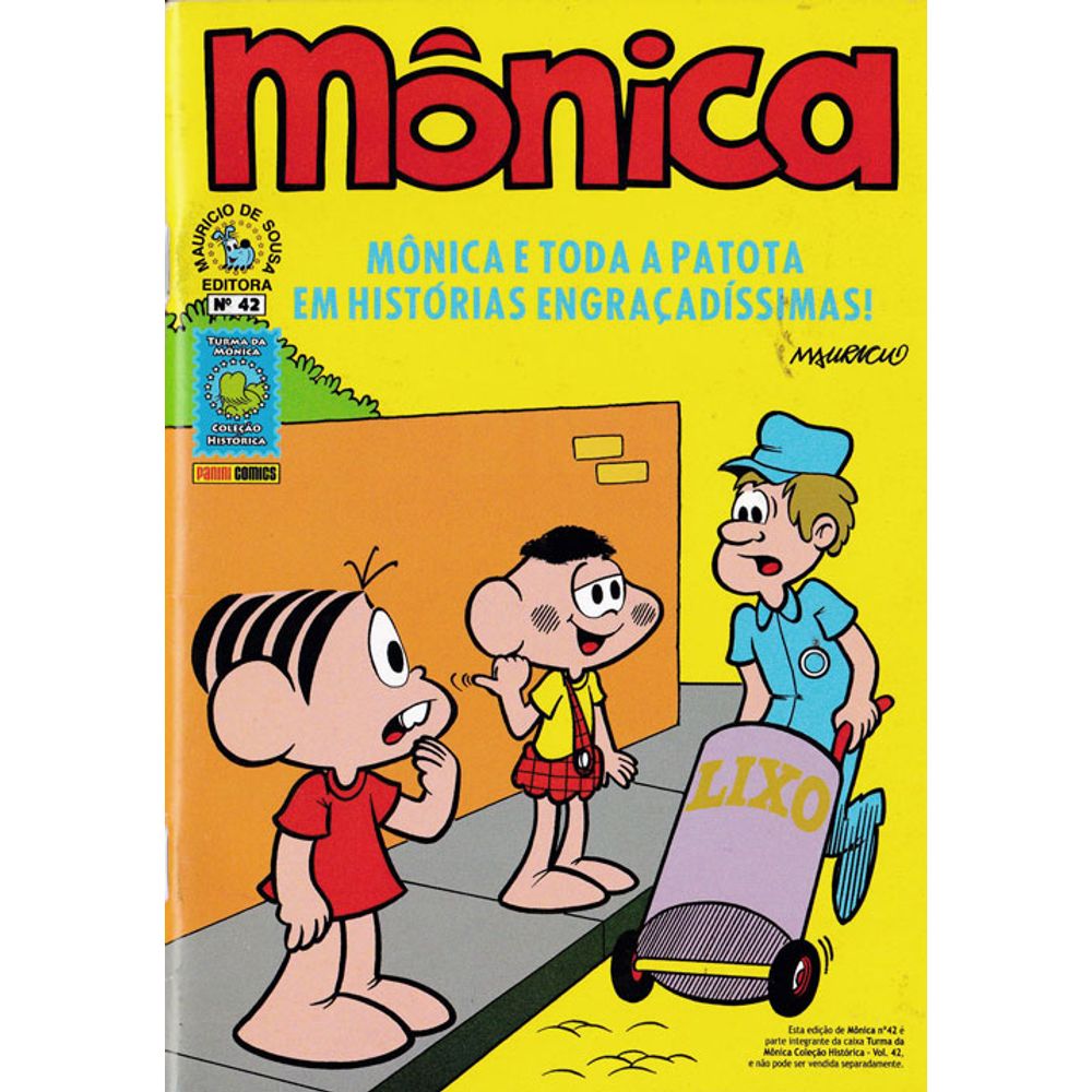 Coleção Histórica Turma Da Mônica Mônica 42 Editora Panini Rika Comic Shop Gibis 7522