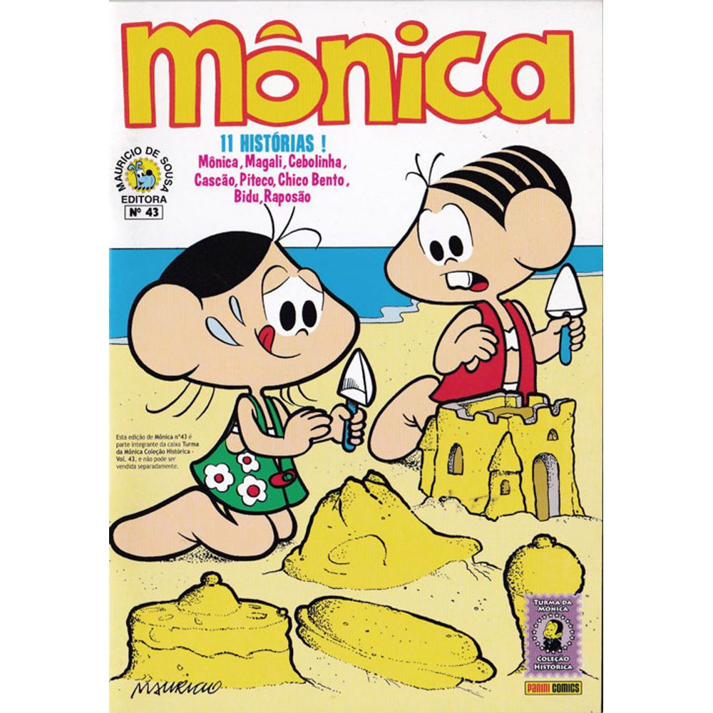 Coleção Histórica Turma Da Mônica Mônica 43 Editora Panini Rika Comic Shop Gibis 5060