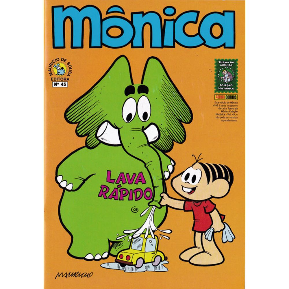 Coleção Histórica Turma Da Mônica Mônica 45 Editora Panini Rika Comic Shop Gibis 4653