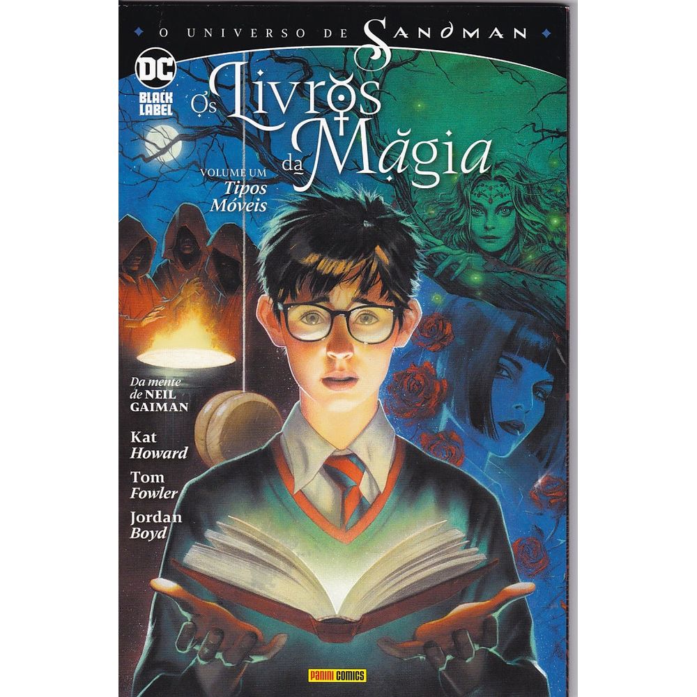 Universo de Sandman Os Livros da Magia 1 Tipos Móveis Editora Panini Gibis Quadrinhos HQs