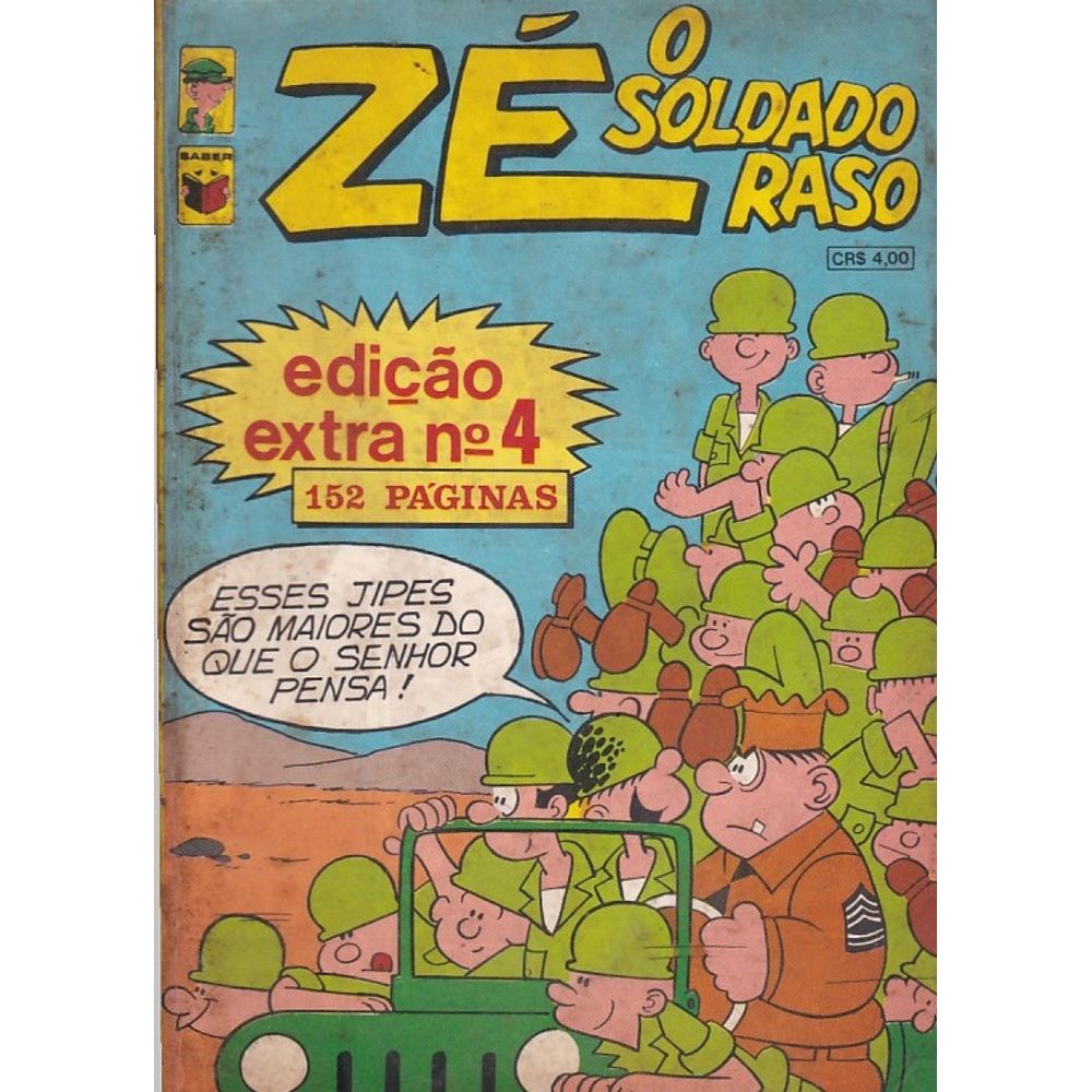 Zé o Soldado Raso - Edição Extra 05 Editora Saber - Gibis Quadrinhos ...